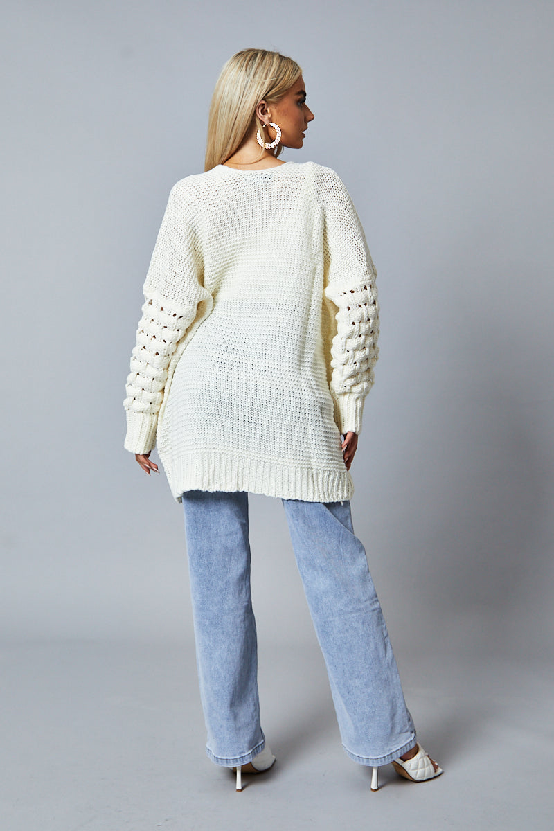 Chunky Knit Oversized Cardigan